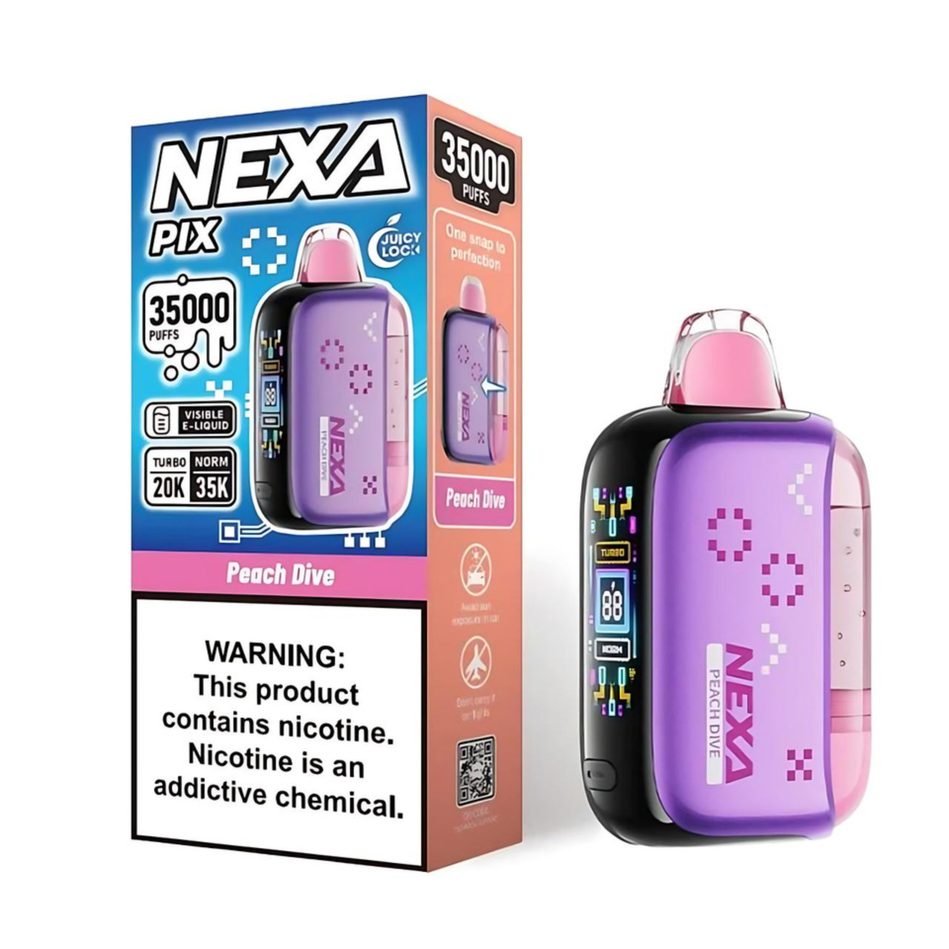Nexa-pix-disposable-vape-35k-puffs-peach-dive