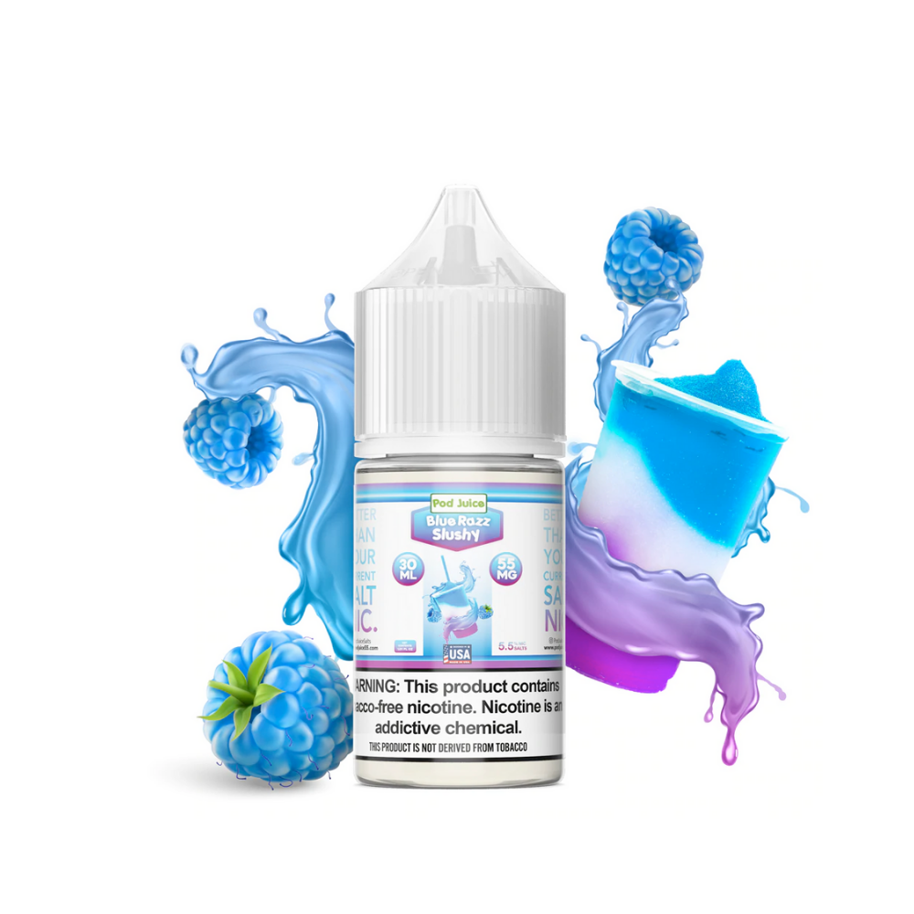 Pod-Juice-Salt-Nic-Vape-Juice-Blue-Razz-Slushy